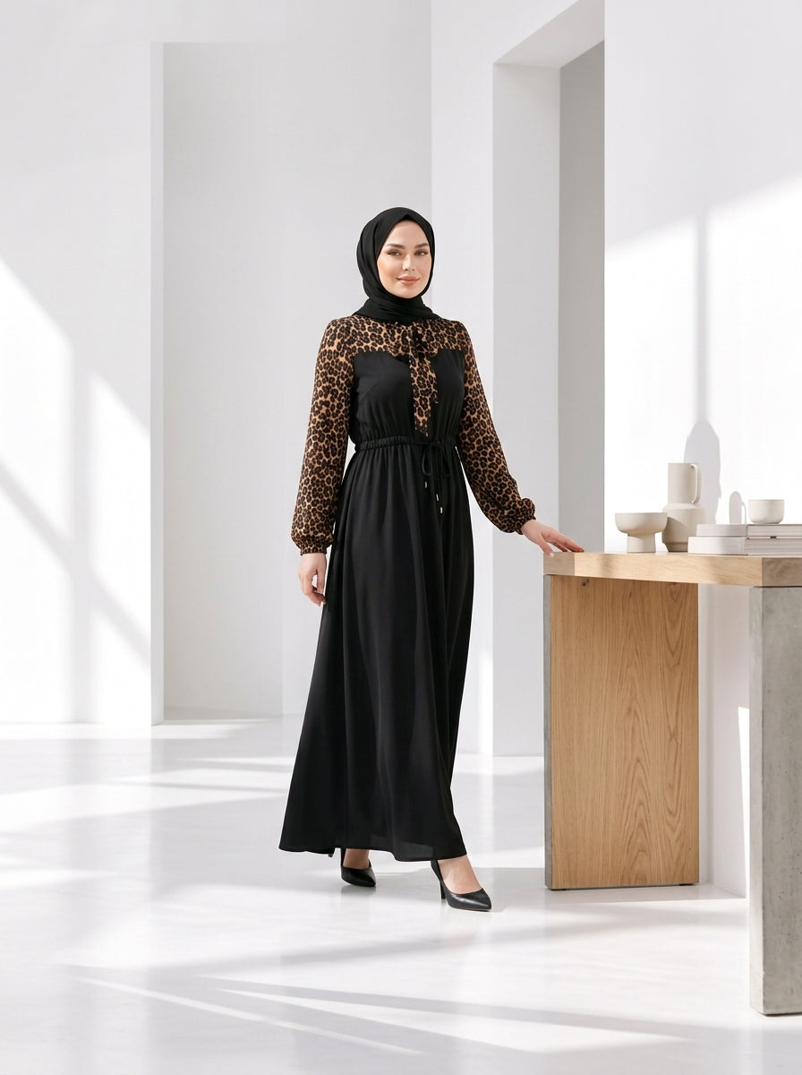 عباية صيفي كريب - كود 5245