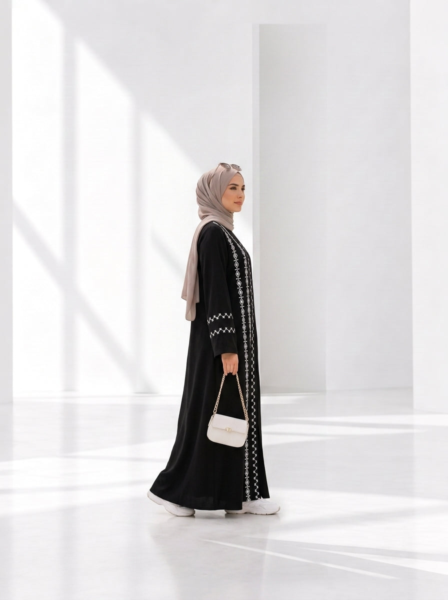 عباية صيفي مطرزة — كود 203