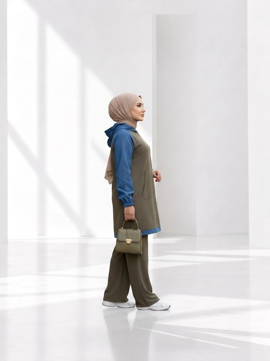 سوت صيفي قطعتين — كود 140