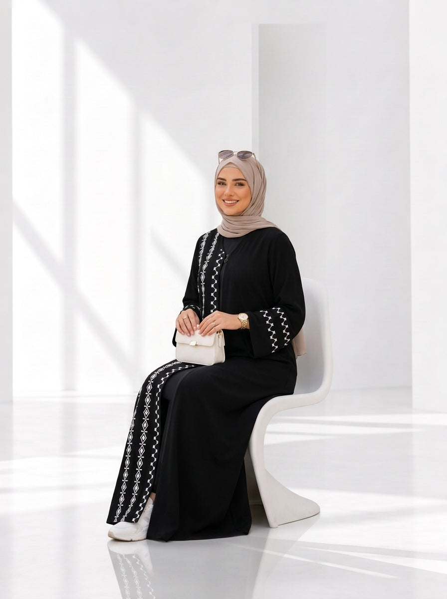 عباية صيفي مطرزة — كود 203
