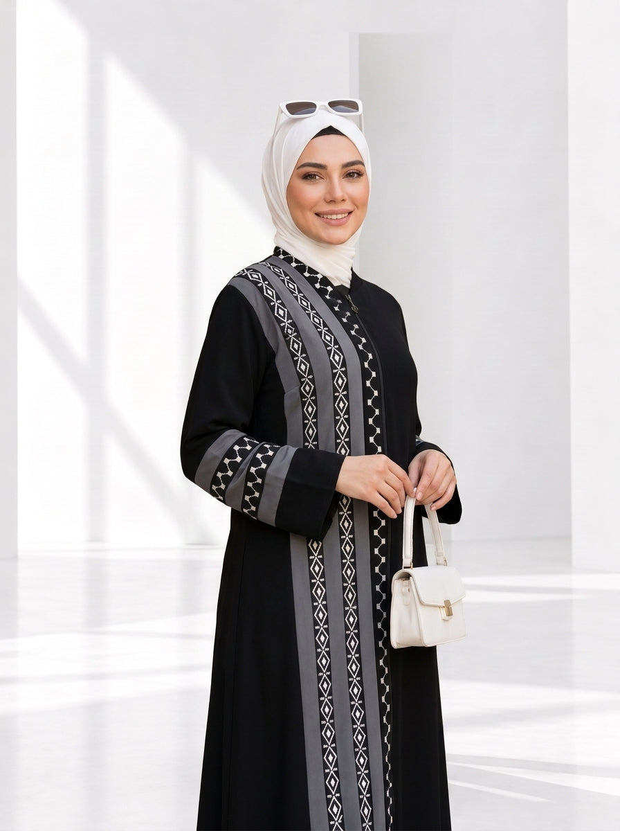 عباية صيفي مطرزة — كود 203