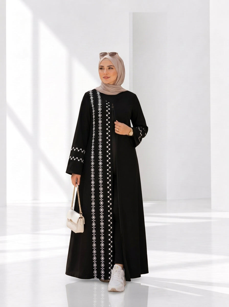 عباية صيفي مطرزة — كود 203