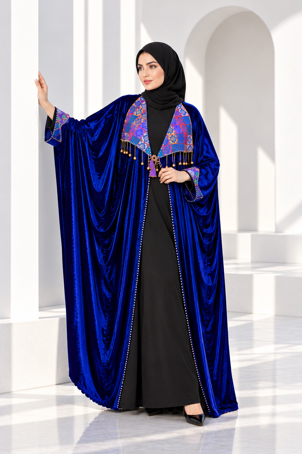 German Velvet Sinawi Cardigan - Code S102