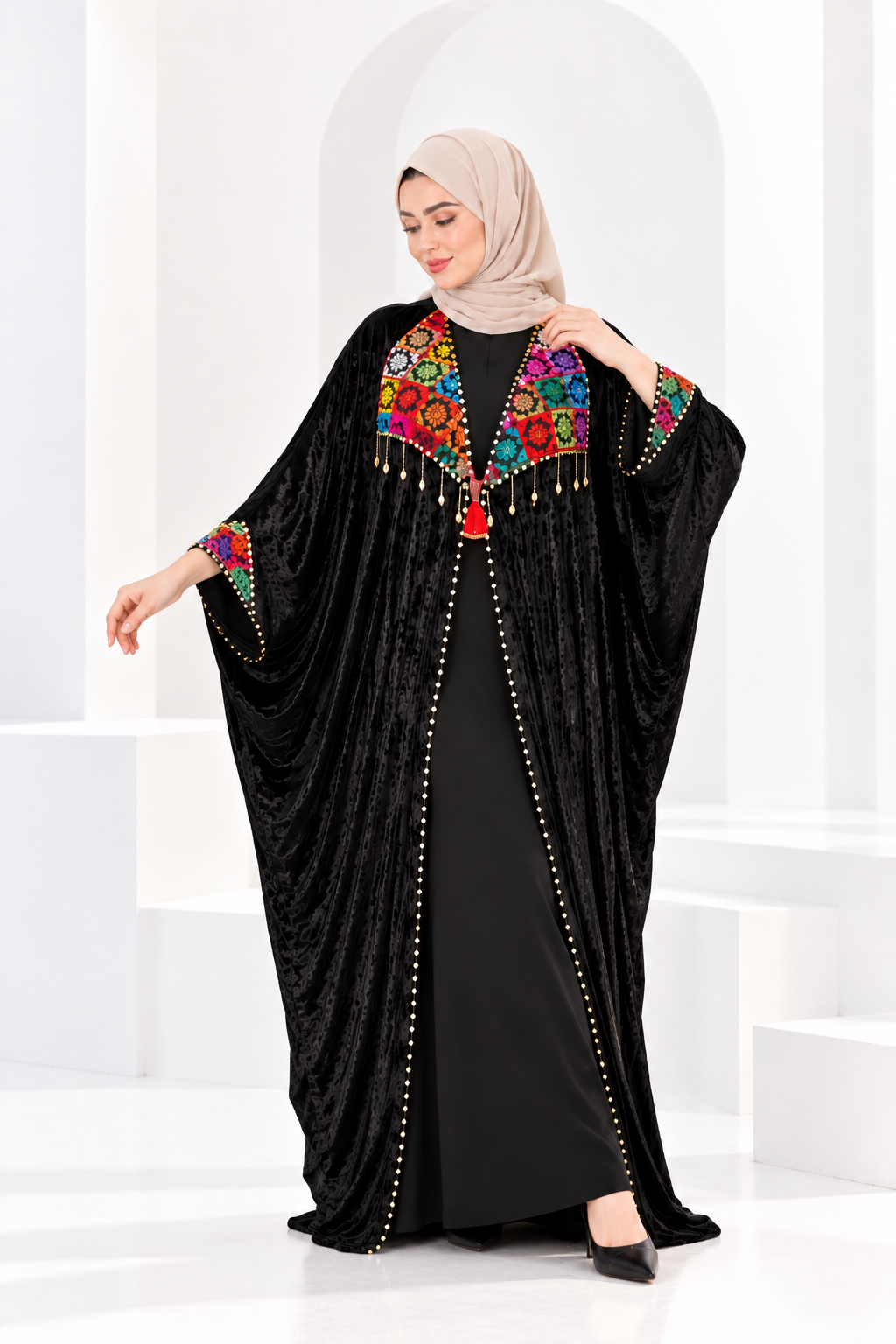 German Velvet Sinawi Cardigan - Code S102